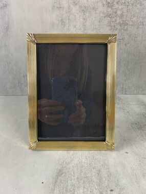 Vintage Gold Art Deco Photo Frame w/fan corners 5x7